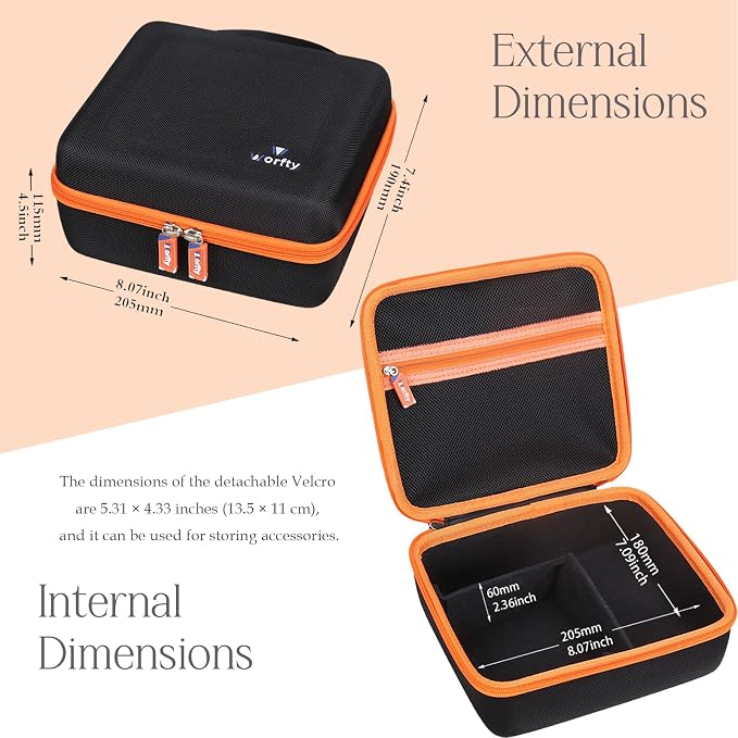 Hard Travel Case for KMM Handheld Car Vacuum Cleaner, Portable Auto Vacuum - Image 3