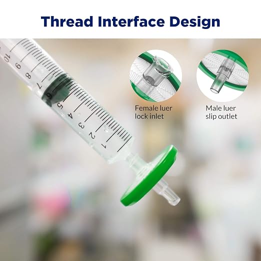 Membrane Solutions 100 Pack Syringe Filter Sterile PES Hydrophilic Filtration - Image 6