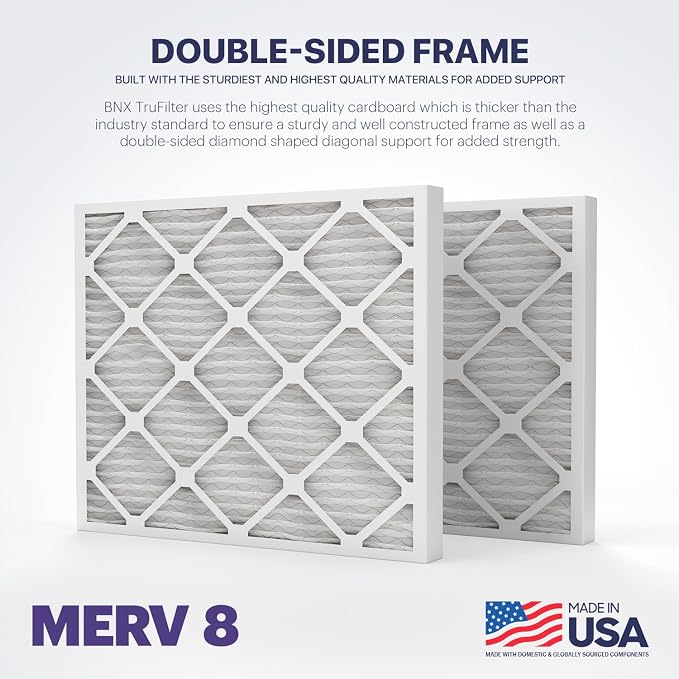 BNX TruFilter 16x25x2 Air Filter MERV 8 - Image 5