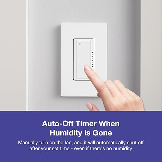 Lutron Humidity Sensor Switch, Bathroom Exhaust Fan, Automatic Moisture Control - Image 8