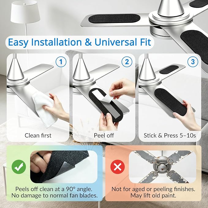 UCINNOVATE 10 Pack Ceiling Fan Filters - Image 5