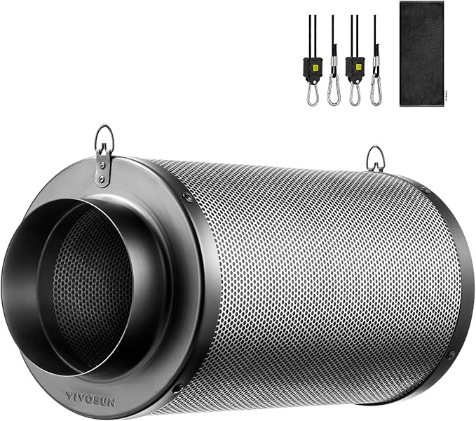 VIVOSUN 8 Inch Air Carbon Filter Smelliness Control by Unknown