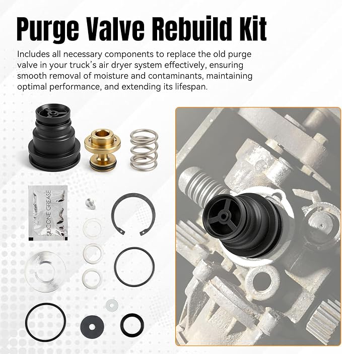 Jerbor Upgraded R950014 Air Dryer Valve Rebuild Kit Fit - Image 6