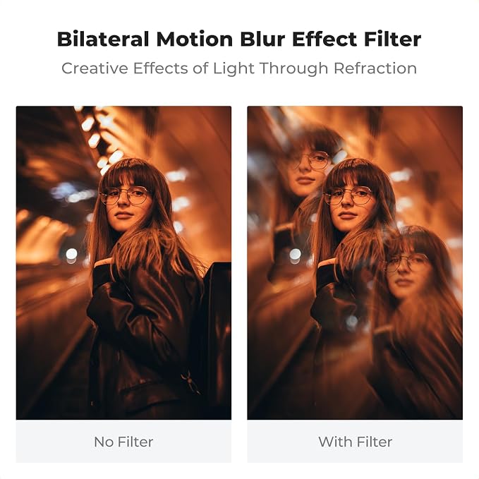 K&F CONCEPT 77mm Bilateral Blur Ghost Motion Filter Super Speed Effects - Image 3