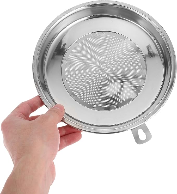 Homoyoyo Stainless Steel 304 Fine Mesh Food Strainer 20cm Cooking Oil Filter - Image 4