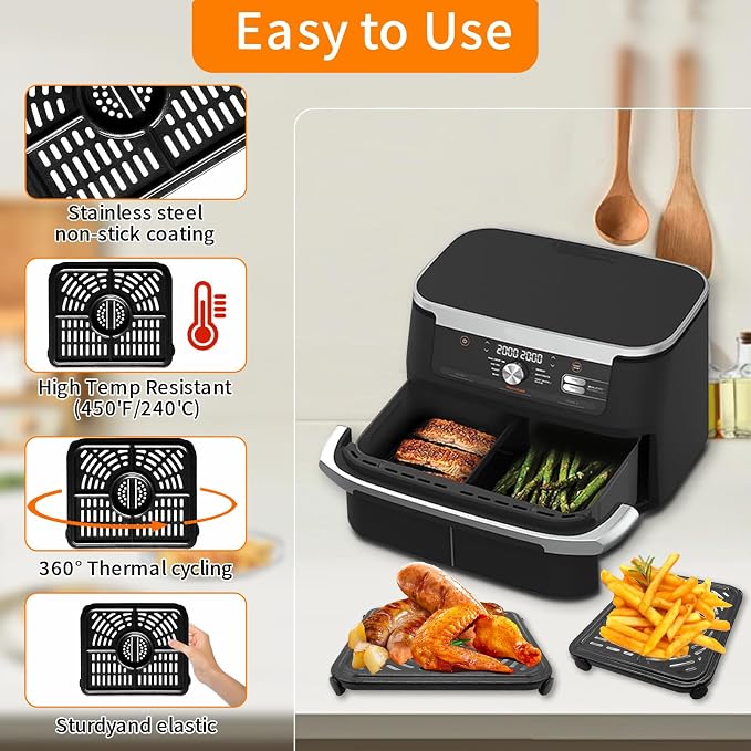 Air Fryer Replacement Parts for Ninja Foodi 11 Quart 7-in-1 MegaZone XL - Image 4