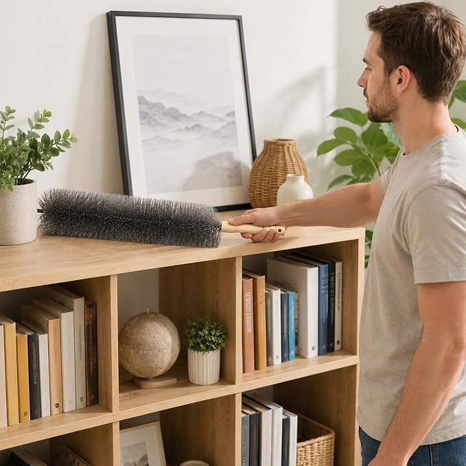Bendable Microfiber Head, Reusable Dust Remover, Fan Brush Cleaner Washable - Image 4
