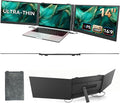 14" Triple Laptop Screen Extender, Ultra-Thin Lightweight FHD 1080P IPS by BKVOO