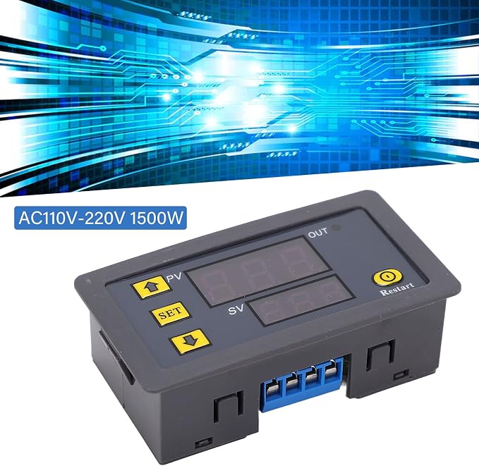 Greensen Time Relay Module, Rele Mporizador 12 Abs Material, Large Screen - Image 9