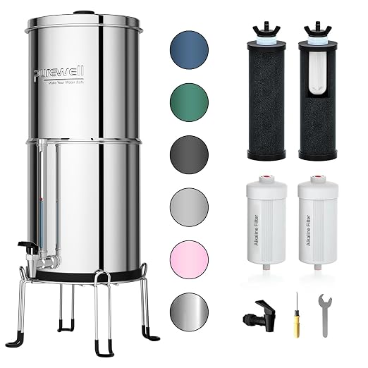 Purewell 6-Stage Alkaline Water Filter System, 0.01μm Ultra-Filtration by Purewell