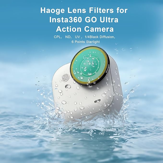 Haoge Filter Set for Insta360 GO Ultra, Includes CPL, and Screen Protector - Image 4