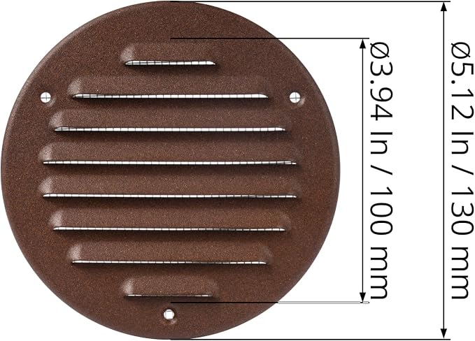 4" Inch Round Ventilation Grille - Image 7