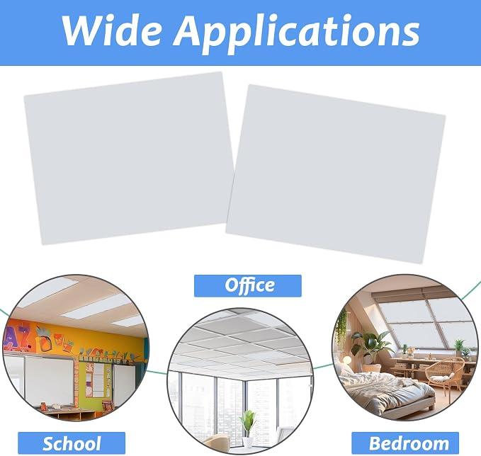Wiooffen 4 Pcs Fluorescent Light Covers - Image 4