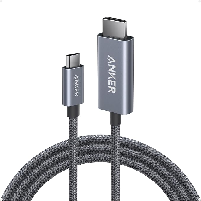 Anker HDMI Cable, 4K@60Hz Ultra-Fast Nylon-Braided USB C to HDMI Cord by Unknown