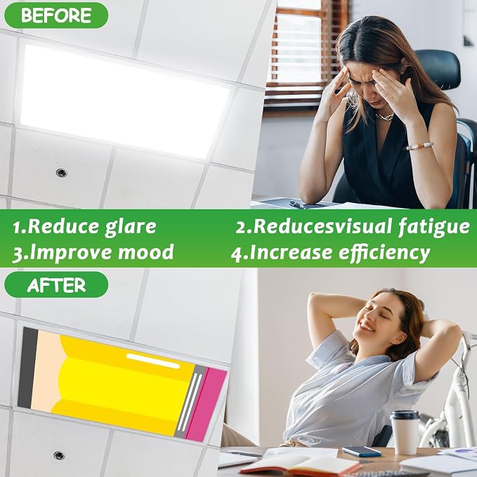 6Pcs First Day of School Fluorescent Light Covers - Image 4