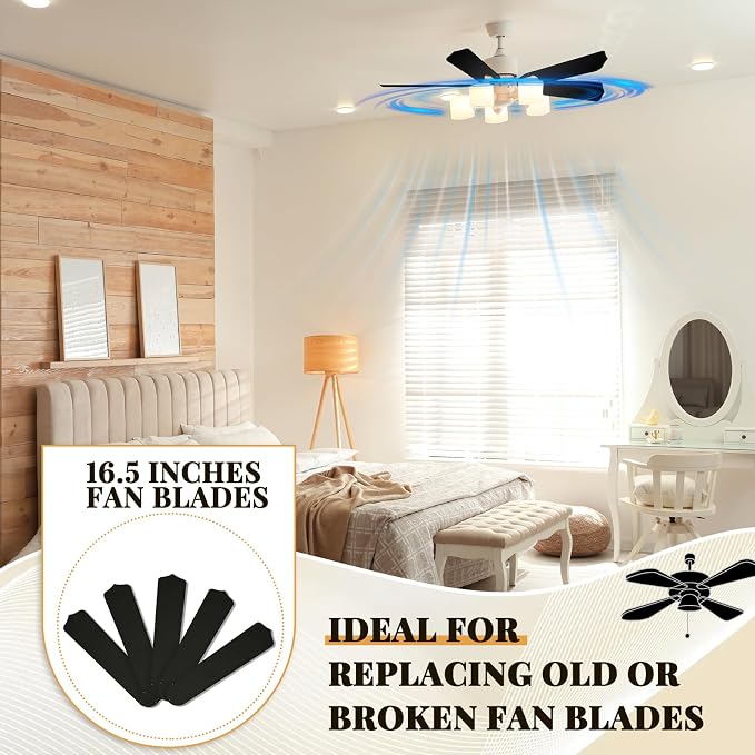 Lineshading 10 Pack 16 1/2" Replacement Fan Blades - Image 5