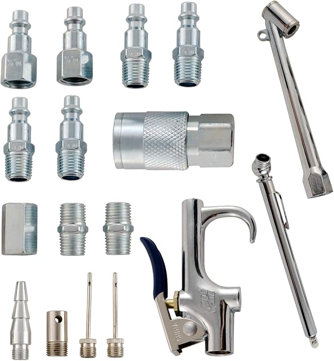 Accessory Kit, 17 Piece Compressor Inflation Kit, by Campbell+Hausfeld