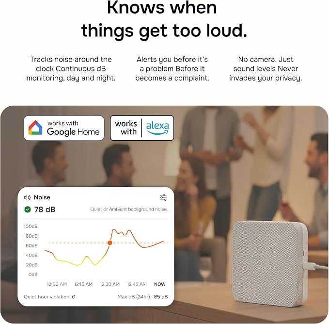 Layla Smart Home Agent 9-in-1 Smart Sensor & Air Quality Monitor | Noise & - Image 3