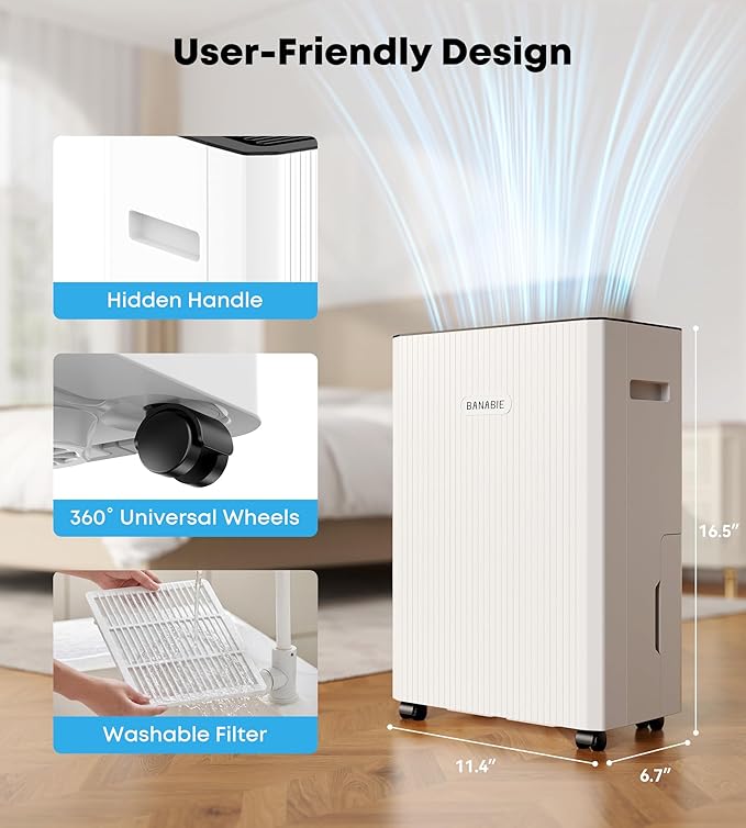 2500 Sq.Ft Dehumidifier for Basement, 32 Pint Dehumidifiers for Home - Image 7