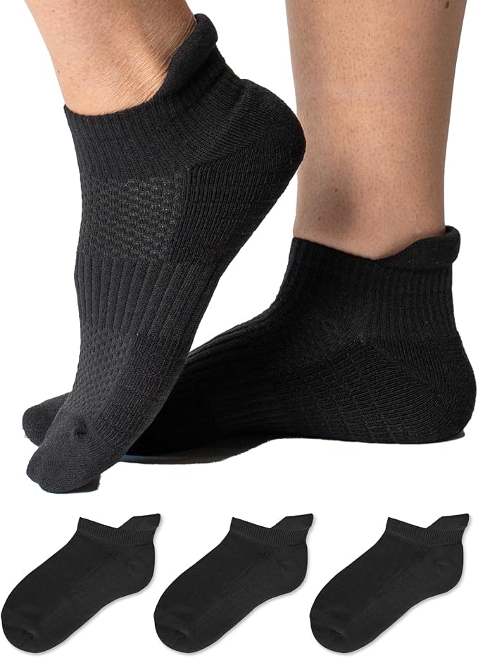 Viasox Ankle Compression Socks for Women & Men 3 Pack, 14 mmHg Support Improves by Viasox