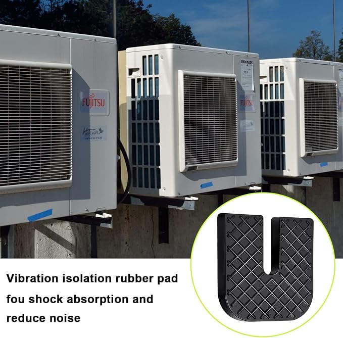Rubber Isolator Pad 4 Pack Air Conditioner Shock Pad Anti Vibration Pads - Image 4