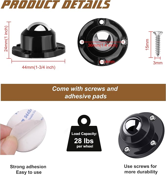 PlusRoc 8 Pack Stell Wheels and 4 Pack 201 STAINLESS STEEL WHEELS - Image 2