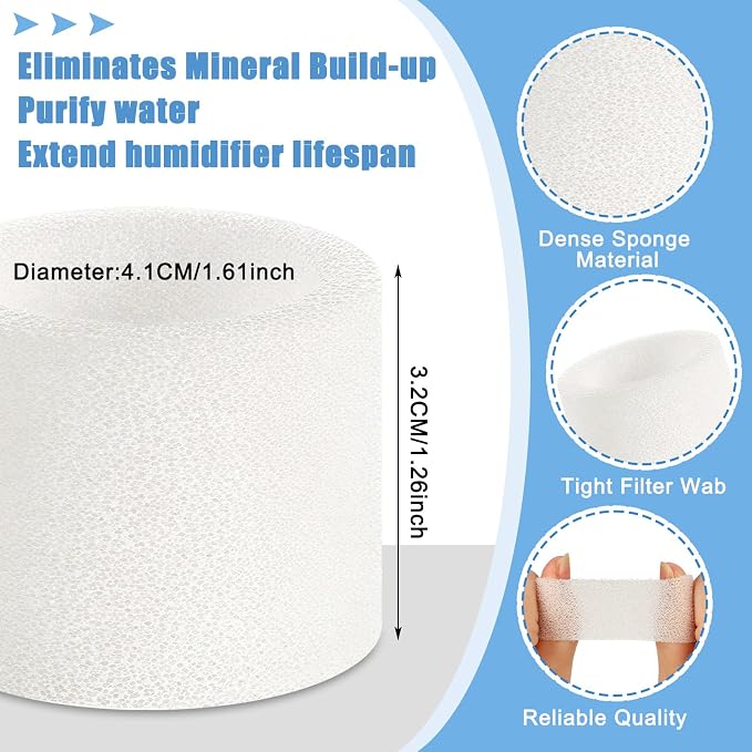 Hortsun 24 Pcs Replacement Filter Set 20 Top Fill Humidifier Replacement - Image 2