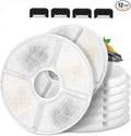 Cat/Pet Water Fountain Filters, 12 Pieces Set Pack of 8 Replacement Filter Fit by Monsin