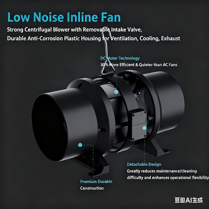 Air Filtration Kit, 8 Ft Ducting & Rubber Coupler, Air Cooling and Filtration - Image 2