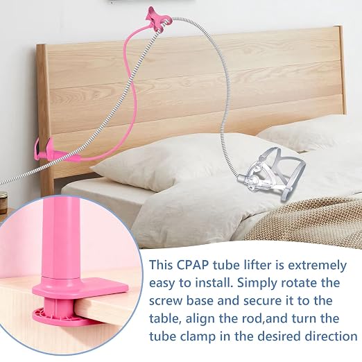 QCWN CPAP Hose Holder for Bed Flexible CPAP Tube Holder Stand - Image 5