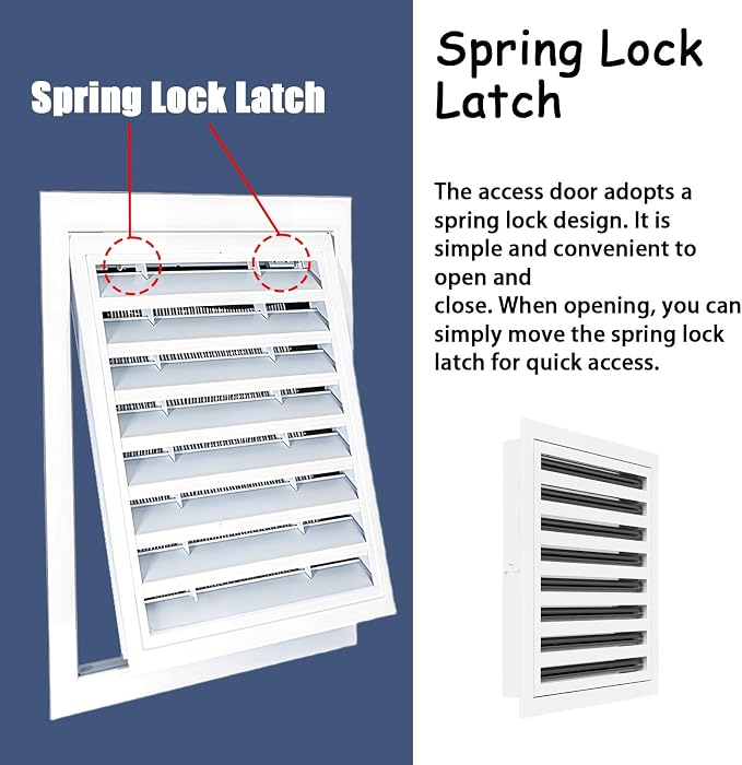 Outside Mounted Gable attic Vent Covers, air Return Vent Cover - Image 4
