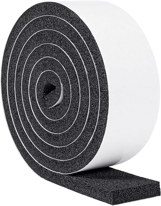 Yotache Open Cell Air Conditioning Weatherstrip Insulation Foam 2" x1/2" by yotache