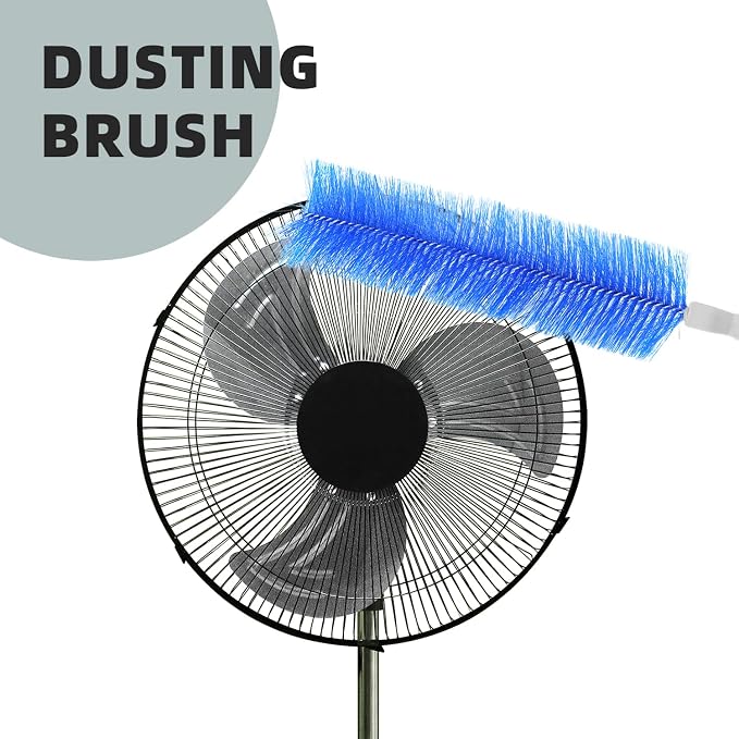 Fan Brush, CN1ST 2PCS Fan Cleaning Brush Reusable Removes Dirt from Fans - Image 2