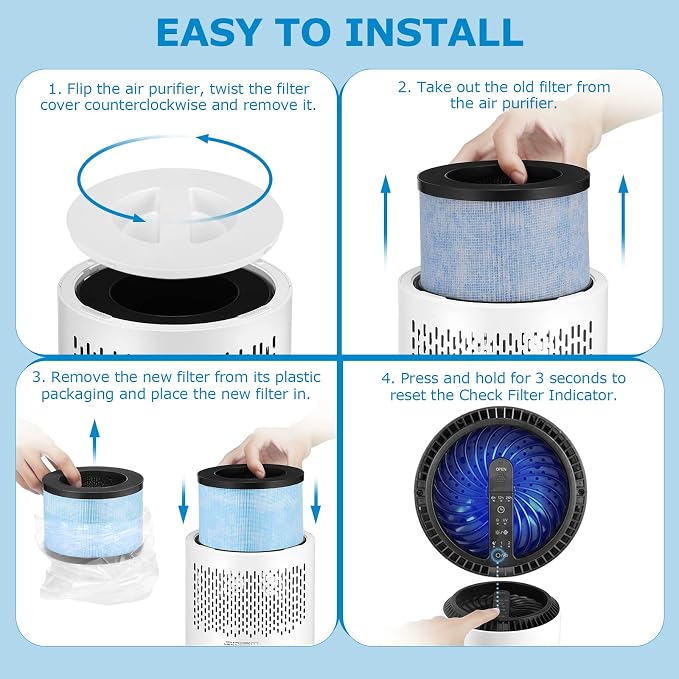 2 Pack MK01 Replacement Filter Compatible - Image 8