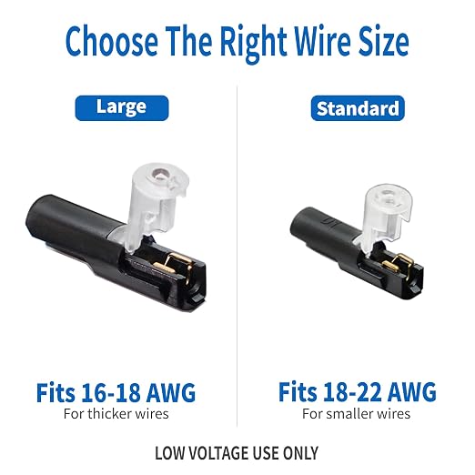Single Wire Plug-in Connector, 20 Pack, 16-18 AWG, - Image 2