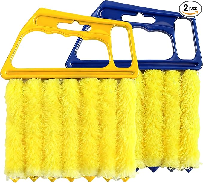 2 PCS Blind Cleaner Duster Tool, 7 Finger Handheld Duster Window Shutters by Unknown