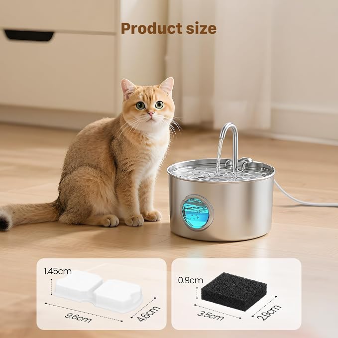 GIOTOHUN Filters for Cat Water Fountain: 40 Cat Water Fountains Filter - Image 3