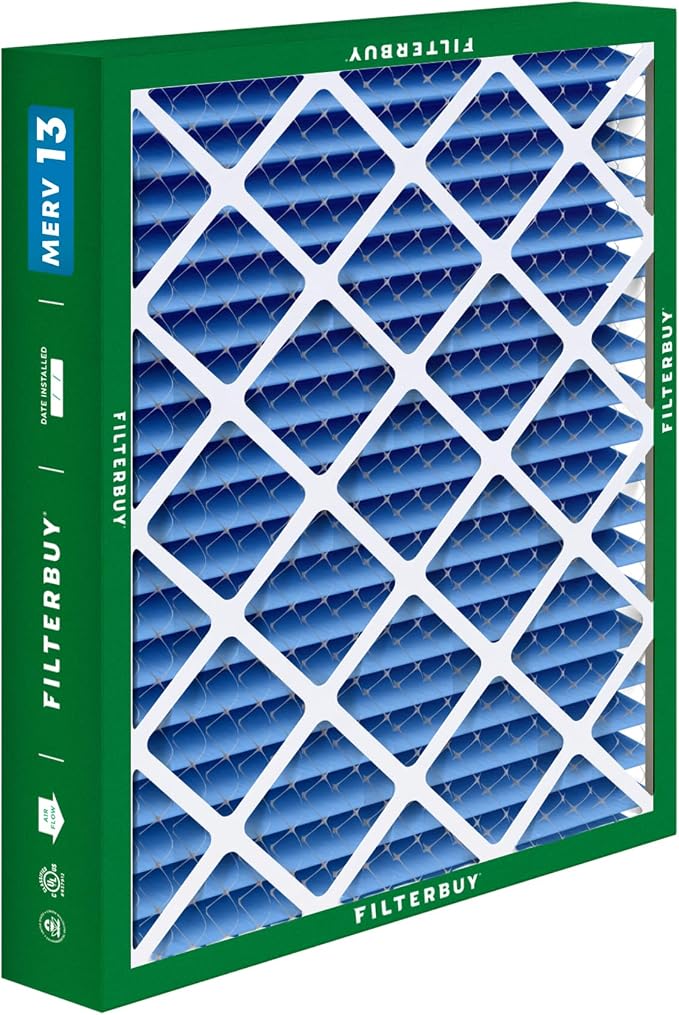 Filterbuy 20x20x5 Air Filter MERV 13 Optimal Smoke & Allergy Defense, Pleated - Image 9