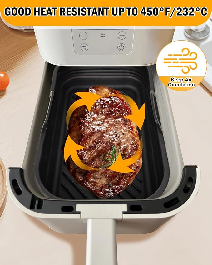Air Fryer Silicone Liners Collapsible 2-Pack - Image 5