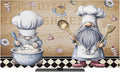 Retro Dessert Chef Art Indoor TV Cover, Elastic TV Screen Protector Black and by Unknown