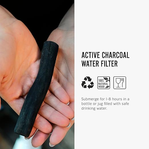 BLACK + BLUM Charcoal Water Filter Sticks | Charcoal Filter Hydration Old - Image 3