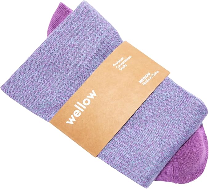 Wellow Wide Calf Compression Socks by WellowCompressionSocks