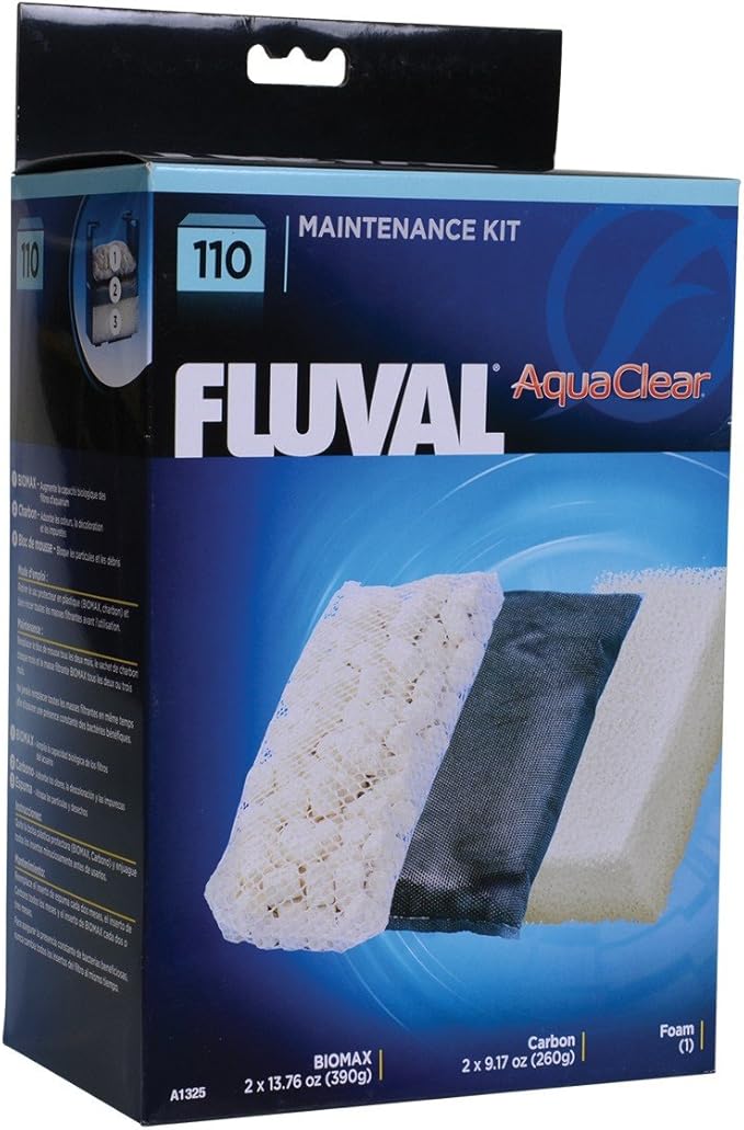 Fluval AquaClear 110/500 Filter Media Kit: 3-Stage Filtration, 0.5 lbs by Fluval