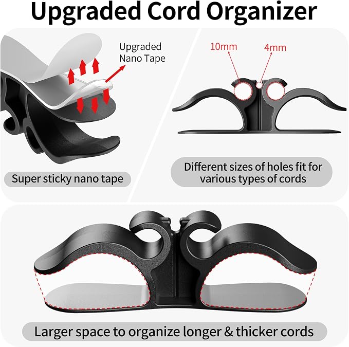 6PCS Upgraded Cord Organizer for Appliances, Kitchen Appliance Cord Organizer - Image 2
