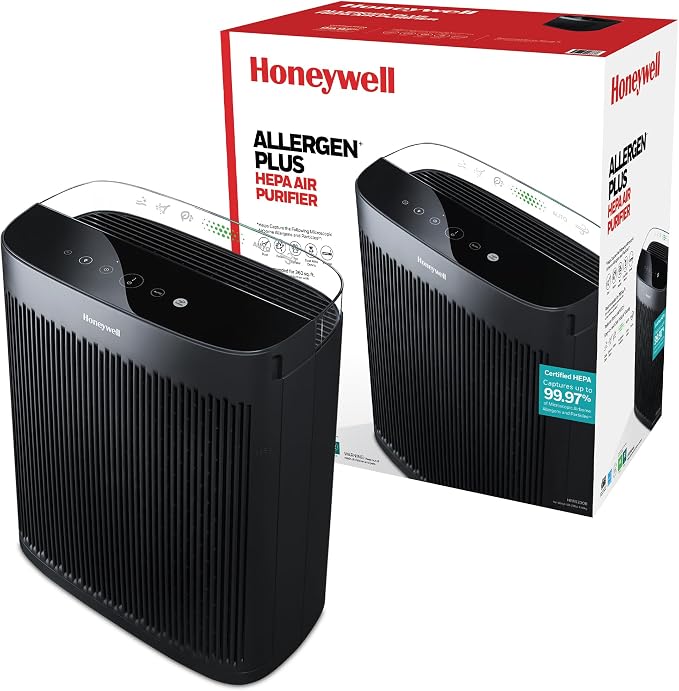 Honeywell HEPA Air Purifier for Home, Large Rooms Up To 1700 ft² in 1 hr by HoneywellPluggedIn