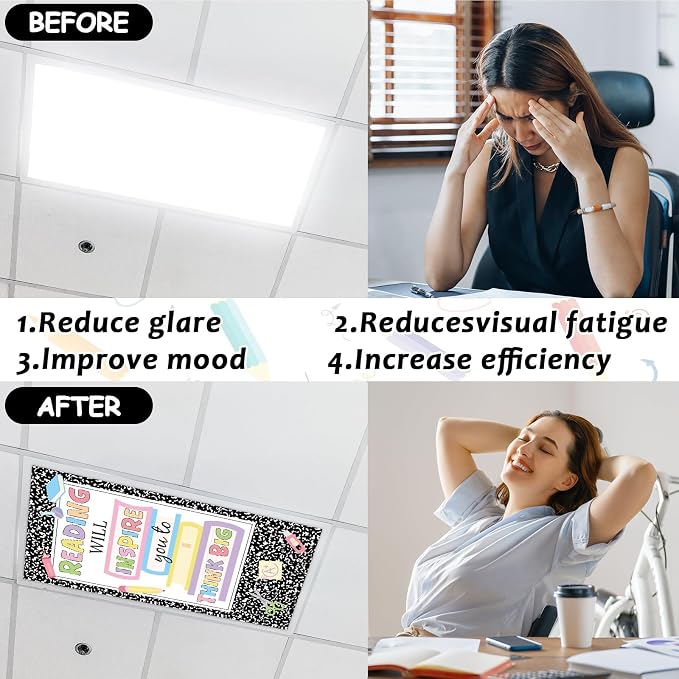 8 Pcs Fluorescent Light Covers - Image 4