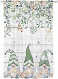 Sheer Curtains 72 Inches Long, Coastal Eucalyptus Leaf Semi Sheer Curtains by Unknown