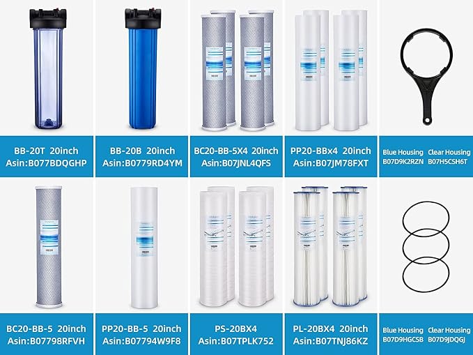 Geekpure Whole House Carbon Block Water Filter Reduce Chlorine Taste Odors- 4.5 - Image 6