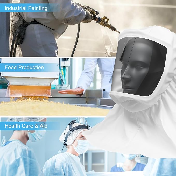 Full Face PAPR Hood with Integrated Head Suspension, Sealed Protective - Image 7