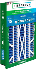 Filterbuy 16x25x5 Air Filter MERV 13 Optimal Smoke & Allergy Defense, by Filterbuy